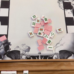 Pink Haze Mahjong Tiles