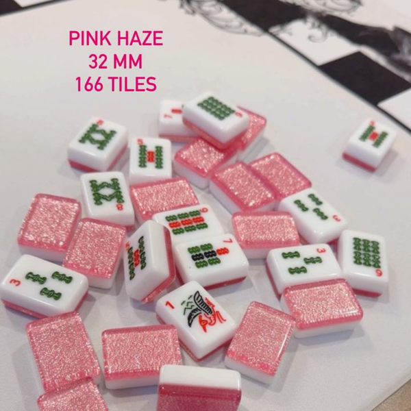 Pink Haze Mahjong Tiles