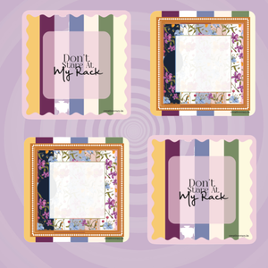 Gossip Garden Coasters - Set of 4