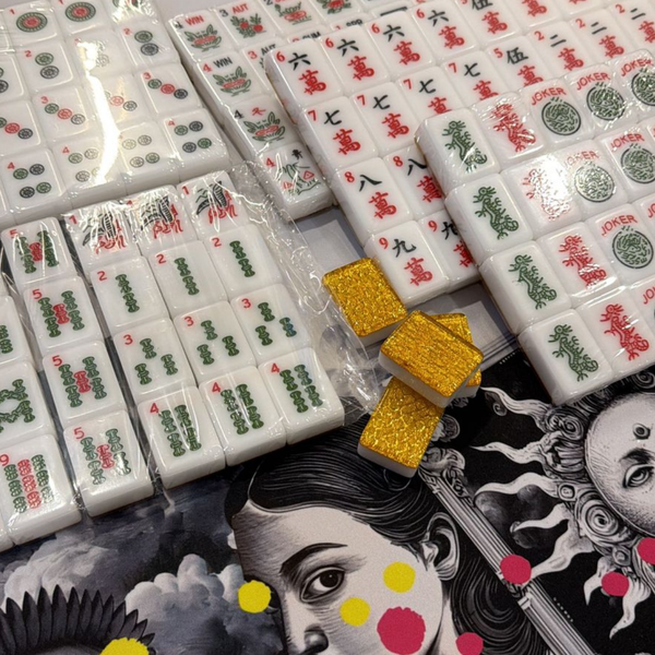Golden Haze Mahjong Tiles
