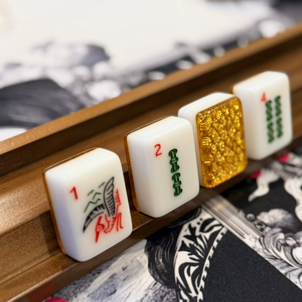 Golden Haze Mahjong Tiles