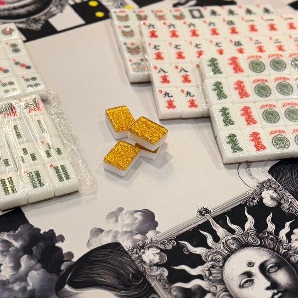 Golden Haze Mahjong Tiles