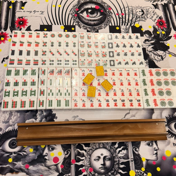 Golden Haze Mahjong Tiles