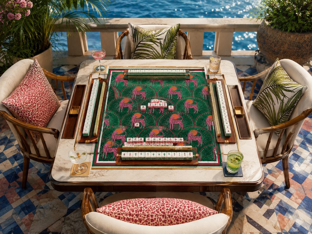 Pink Panther Mahjong Mat