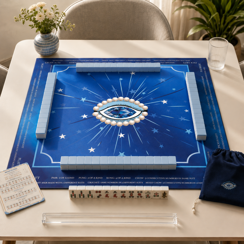 Cosmic Evil Eye Mahjong Mat