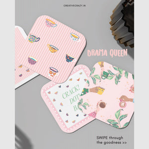 Drama Queen Coasters - Set of 4