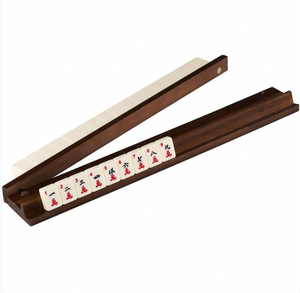 Wooden Magnetic Mahjong Racks - Walnut