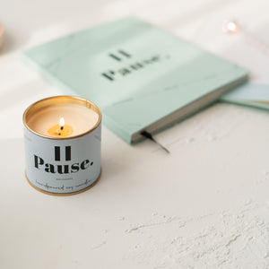 Pause Journal + Candle combo