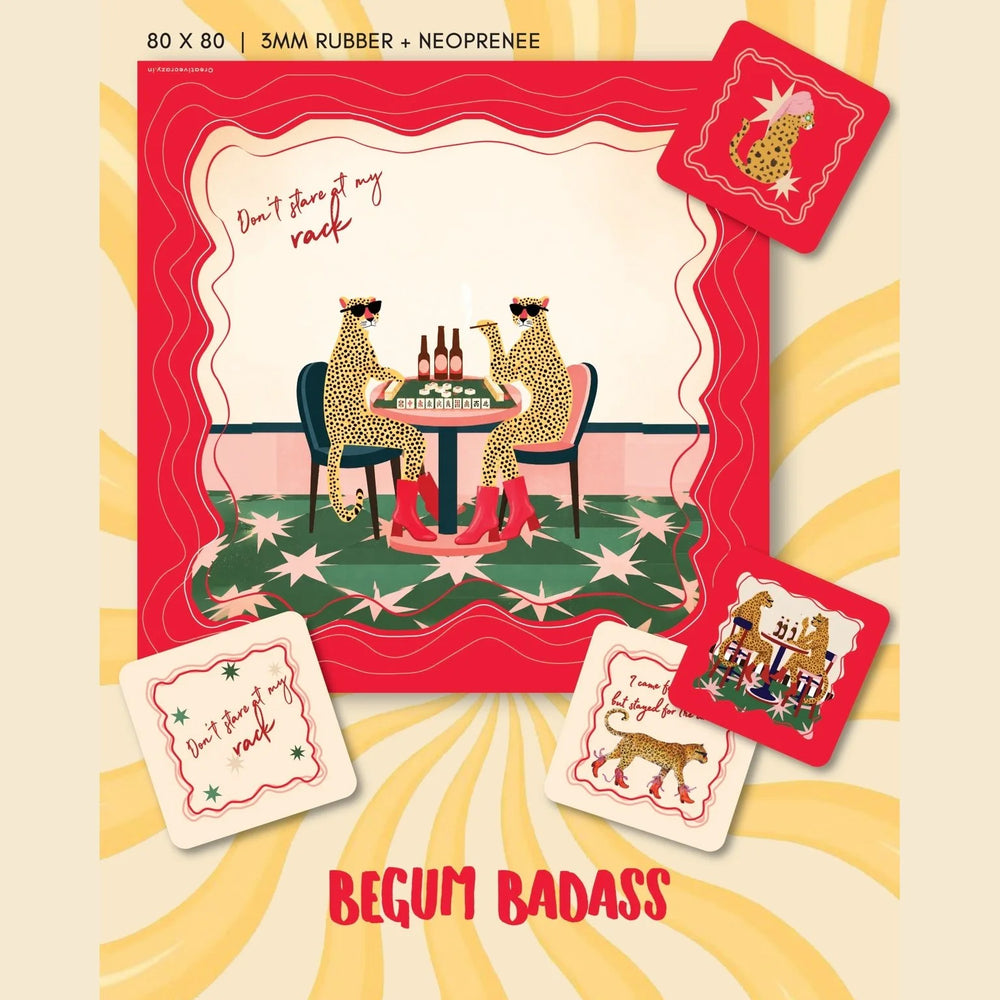 Begum Badass Coasters - Set of 4
