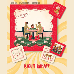 Begum Badass Coasters - Set of 4