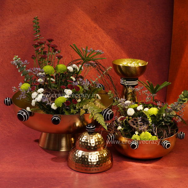Gold and Black Accent Bowls and Jars