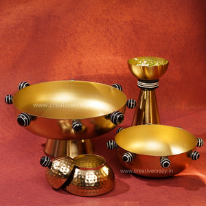 Gold and Black Accent Bowls and Jars