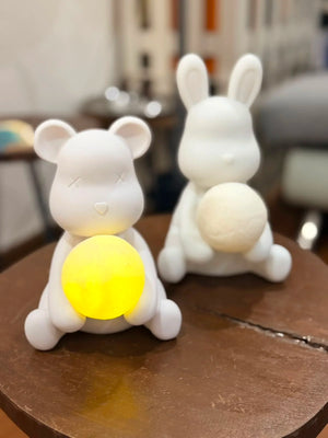 Moon Glow Bunny Lamp + Piggy Bank