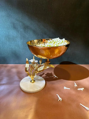 Marble and Brass Platter