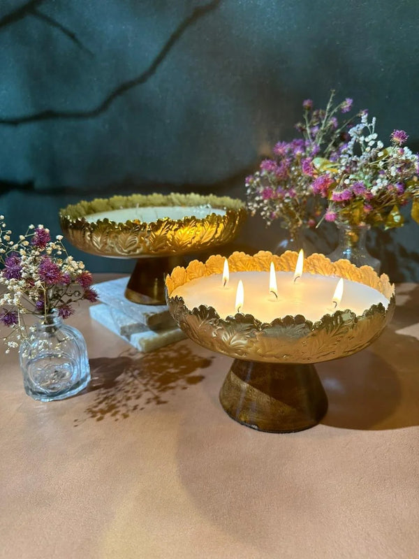 Silver Luxury Scented Candle Urli