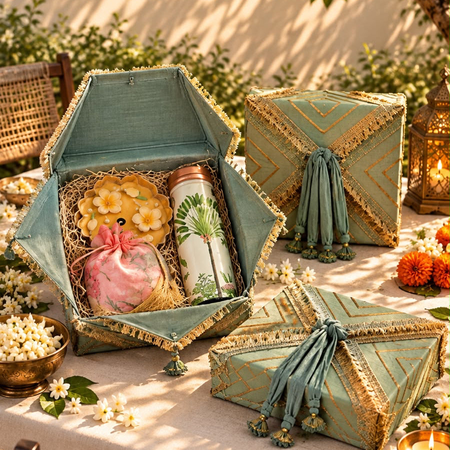 Vasudha - The Floral & Copper Hamper
