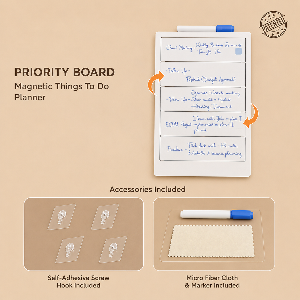 Priority Board – Magnetic Things To Do Planner
