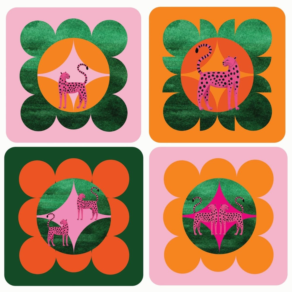 Pink Panther Coasters - Set of 4