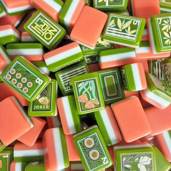 Melon Grove - Premium Tri Colour Mahjong Tiles