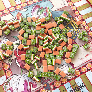 Melon Grove - Premium Tri Colour Mahjong Tiles