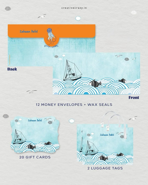 Personalised Stationery Hamper - Under the Sea  (Kids)