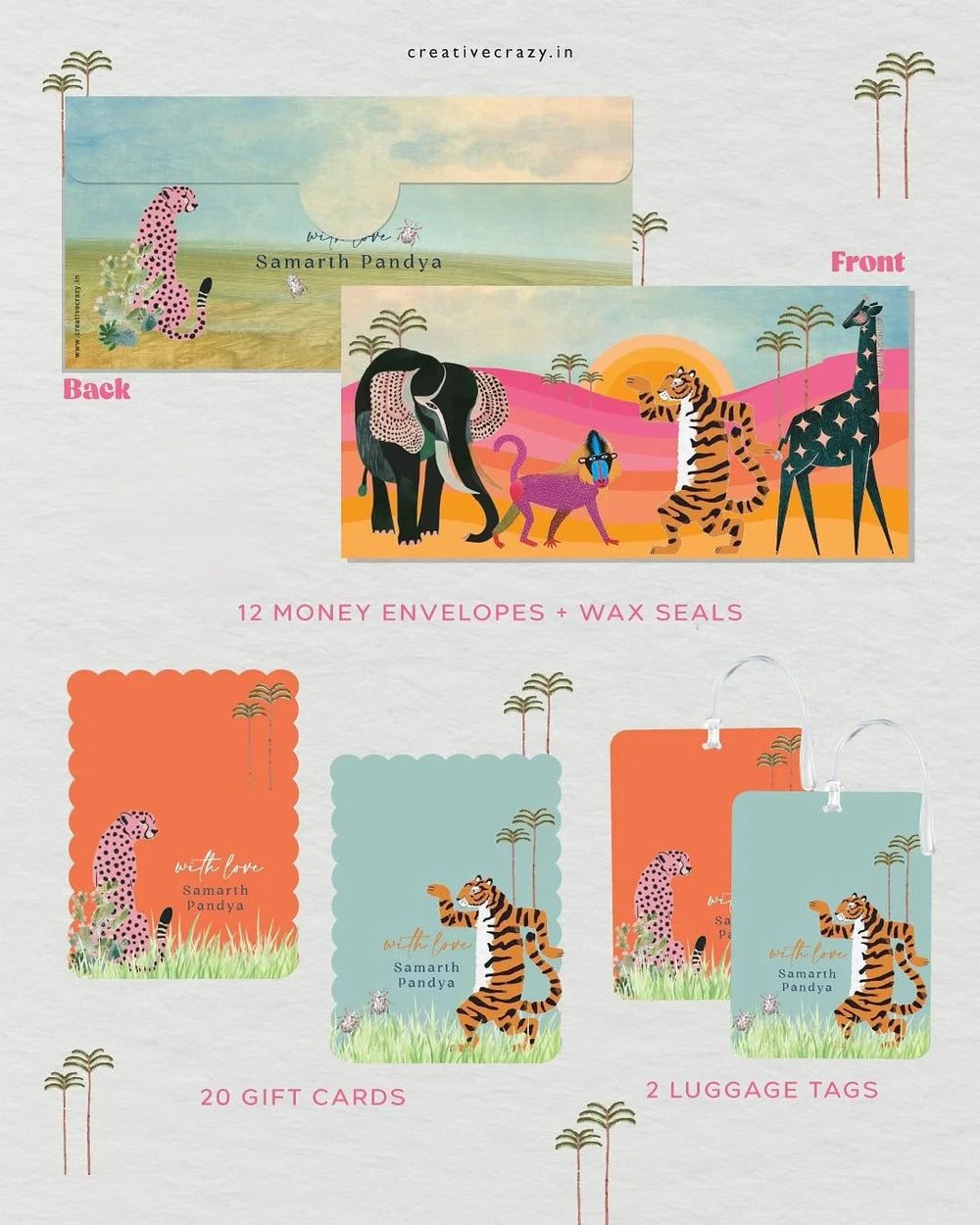 Personalised Stationery Hamper - The Jungle Edit (Kids)