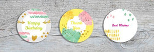 Abstract Round Tags