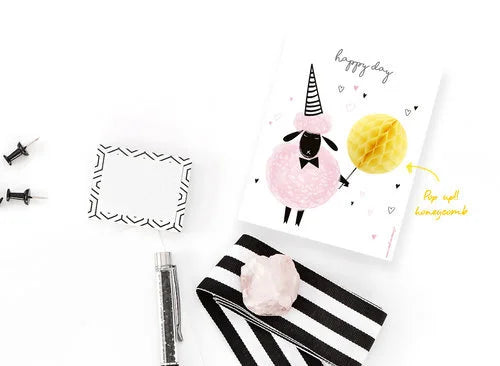 Happy Sheep Pop Up Cards
