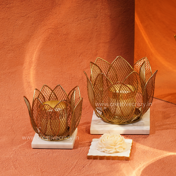 Wire Glow Candle Holders