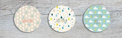 Rain - Round Tags