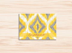 Yellow Ikat Gift Cards
